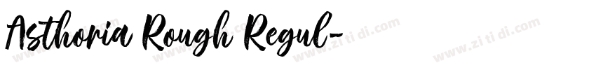 Asthoria Rough Regul字体转换